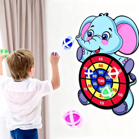Dart Board Sticky Ball Childrens Game Set