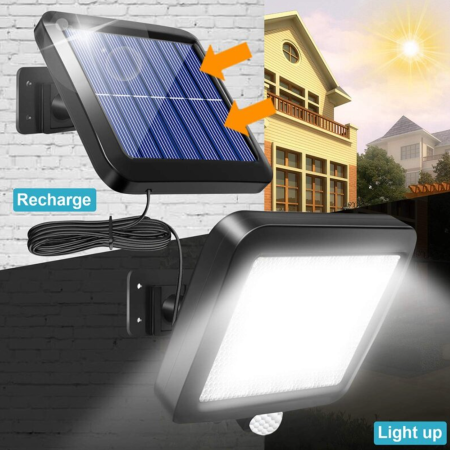 56 LED Solar Powered PIR Motion Sensor Solar Light